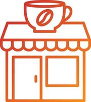 coffeeshop pictogramstijl vector