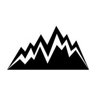 Teken van berg pictogram vector