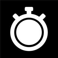 Teken van stopwatch pictogram vector