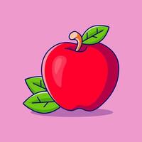 fruit appel pictogram illustratie. fruit eten pictogram concept geïsoleerd. vector
