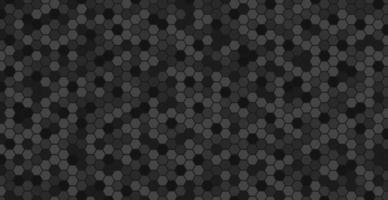abstracte zeshoeken zwart op een zwarte en grijze achtergrond vector