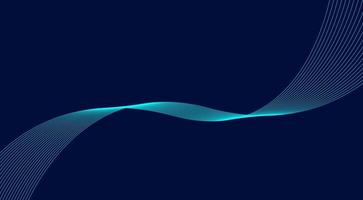 abstracte blauwe golvende achtergrond met lijngolf, kan worden gebruikt voor bannerverkoop, behang, voor, brochure, bestemmingspagina. vector