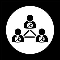 mensen netwerkpictogram vector