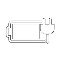 Teken van batterijpictogram vector