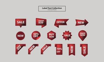 moderne verkoop stickers tags kleurrijke collectie platte badge set vector banner winkelen clipart label