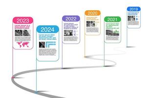 mijlpaal bedrijf, tijdlijn, routekaart, infographic vector. vector