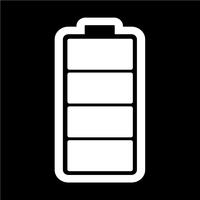 Teken van batterijpictogram vector