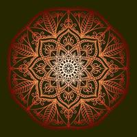 etnische mandala in kleurverloop tribal ornament. vectorillustratie. ontwerpelement voor kerstkaarten, achtergrond en sites. islam, arabisch, indische motieven. vector