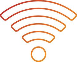 wifi-pictogramstijl vector