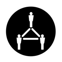 mensen netwerkpictogram vector