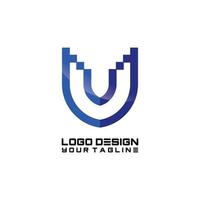 u symbool logo ontwerp vector