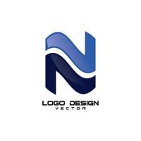 n logo sjabloon vector