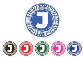 j brief nieuw logo en pictogramontwerp vector