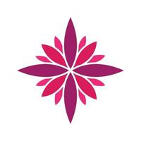 geometrische bloem dahlia abstract logo symbool vector pictogram illustratie grafisch ontwerp