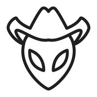 vreemdelingen met cowboyhoed logo symbool vector pictogram illustratie grafisch ontwerp