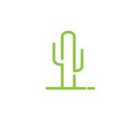 moderne lijn groene cactus plant logo ontwerp, vector grafisch symbool pictogram illustratie creatief idee