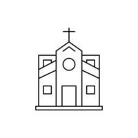 christelijk gebed kerk icoon vector