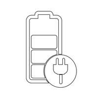 Teken van batterijpictogram vector