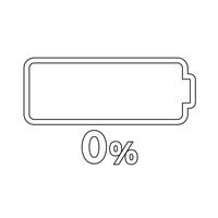 Teken van batterijpictogram vector