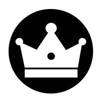 Teken van Crown pictogram vector