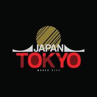 Tokio illustratie typografie. perfect voor het ontwerpen van een t-shirt vector