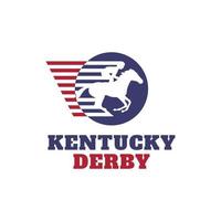 Kentucky Derby titel tekst vector