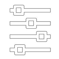 Teken van controle pictogram vector