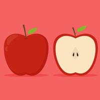 illustratie vectorontwerp van vers appelfruit vector