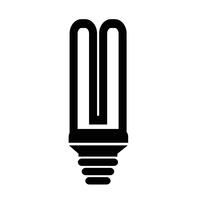 Teken van het pictogram van de lamp vector