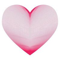 vector decoratief hart. Valentijnsdag vakantie-element. symbool van liefde.