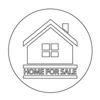 Home For Sale-pictogram vector