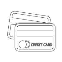 creditcard pictogram vector