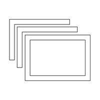 pictogram van het tabblad met vensters vector