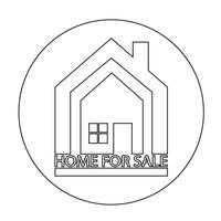 Home For Sale-pictogram vector