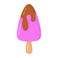 een popsicle ice candy flat icon vector