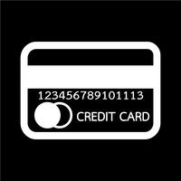 creditcard pictogram vector