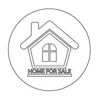 Home For Sale-pictogram vector