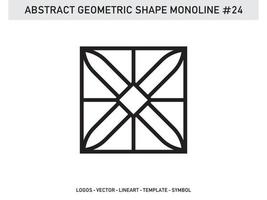 abstracte moderne geometrische monoline ontwerp vector gratis