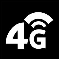 4G Wireless Wifi-pictogram vector