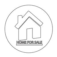 Home For Sale-pictogram vector