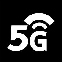 5G Wireless Wifi-pictogram vector