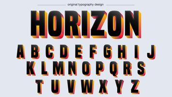 zwarte vette typografie vector