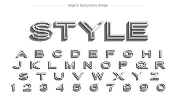 Abstracte Chrome-typografie vector