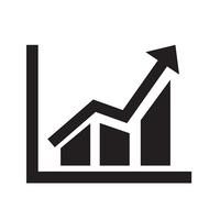 Eenvoudige diagram grafiek pictogram vectorillustratie vector