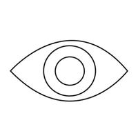 oog pictogram vectorillustratie vector