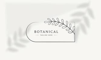 botanische bloemen element hand getekende logo met wilde bloemen en bladeren. logo voor spa en schoonheidssalon, boetiek, biologische winkel, bruiloft, floral designer, interieur, fotografie, cosmetica. vector