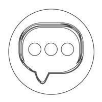 Toespraak bubble pictogram vector