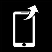 smartphone pictogram vectorillustratie vector