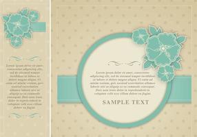 Polka Stippel Bloemen Frame Vector Pack