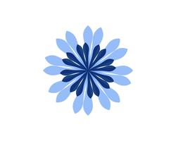 Jasmijn bloem pictogram vector illustratie ontwerpsjabloon logo